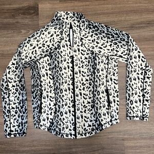 Christine Alexander jacket/ animal print/Large